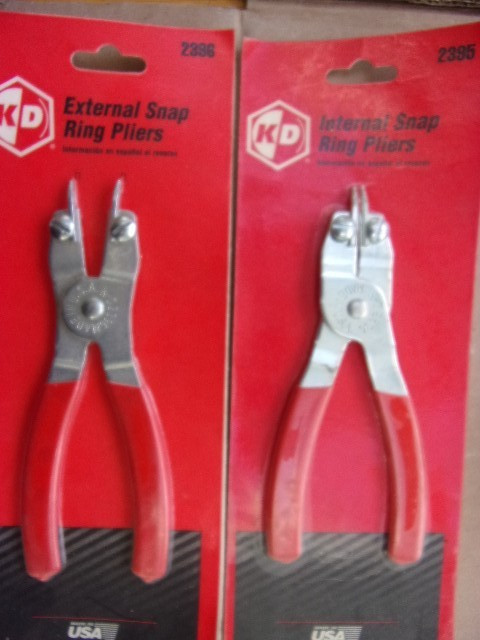 KD TOOLS INTERNAL EXTERNAL SNAP RING PLIERS 2395 AND 2396