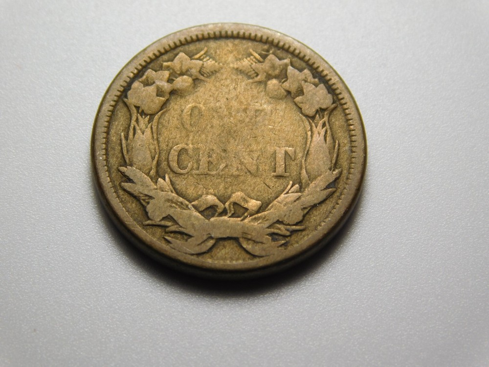 OLD US COIN 1858 FLYING EAGLE CENT PENNY