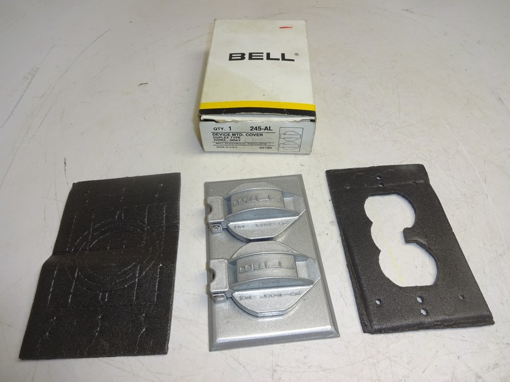 BELL 245-AL FLUSH DUPLEX COVER PLATE