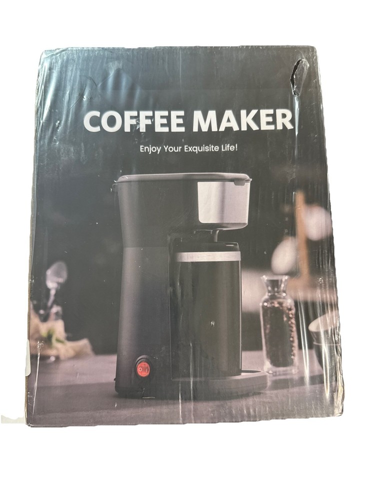 Single Serve Coffee Maker - Quick Brew with Grounds and Tea Bags