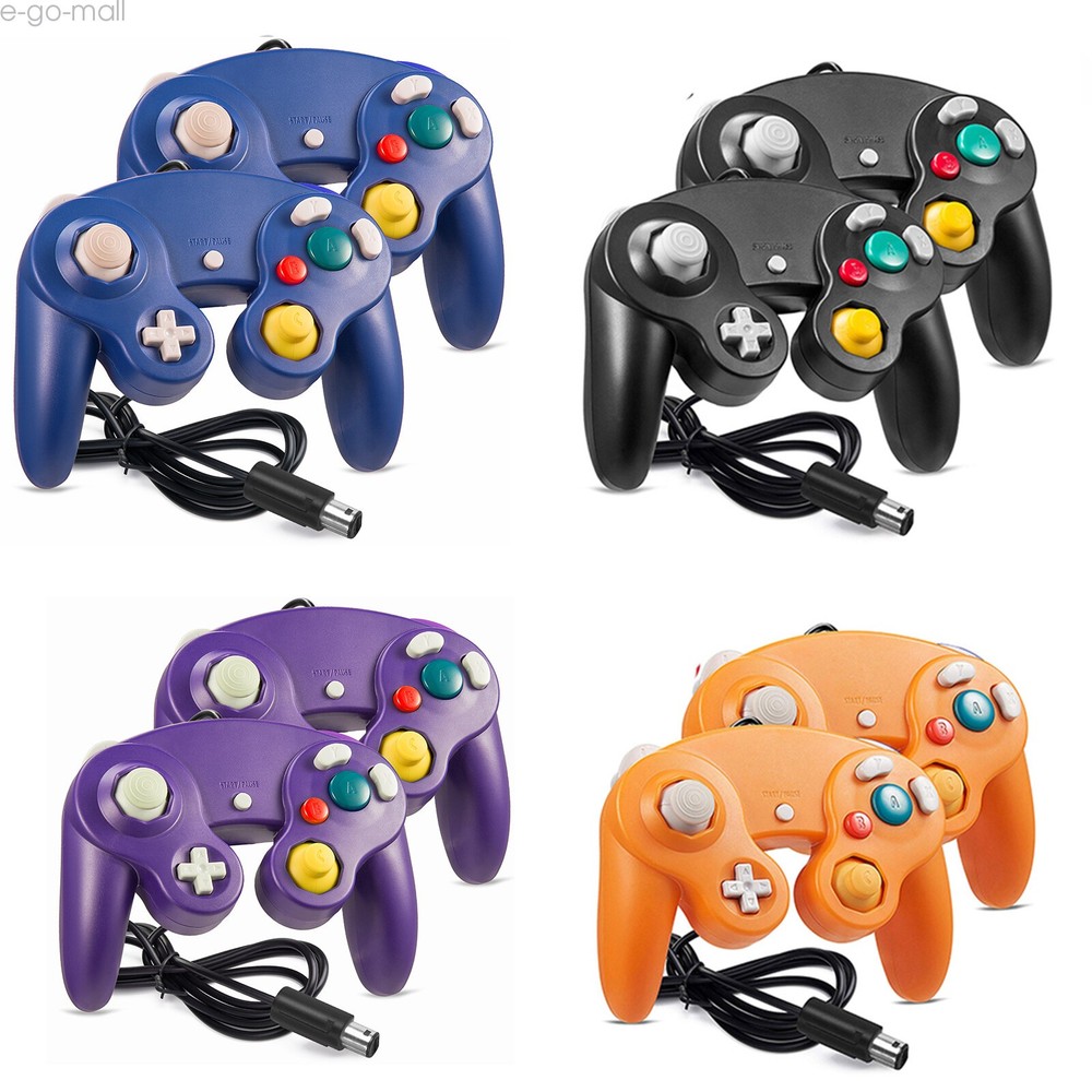 2 Pack Wired Gamecube Rumble Controller Gamepad for Nintendo GameCube Switch PC