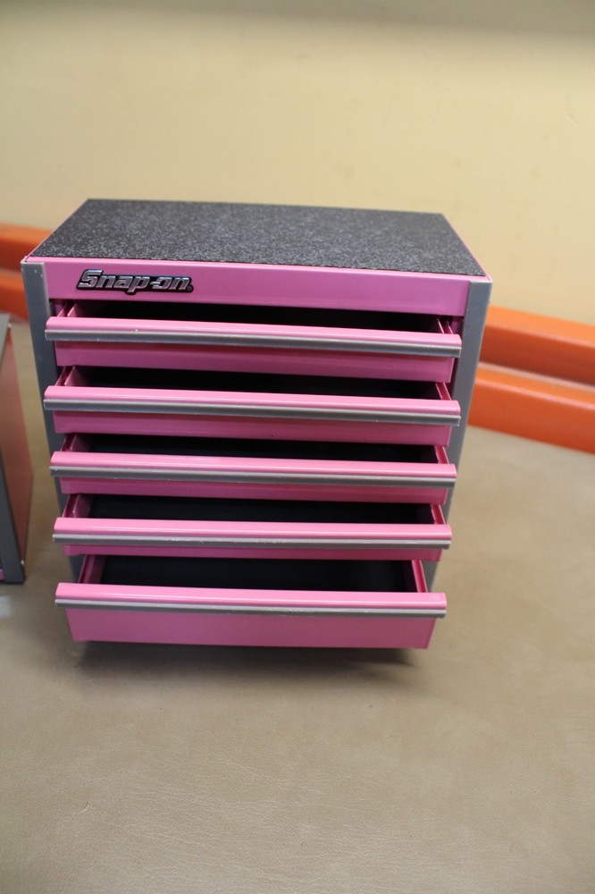 Snap-On - Micro Roll Cab BOTTOM & TOP chest Mini Tool Box Pink.