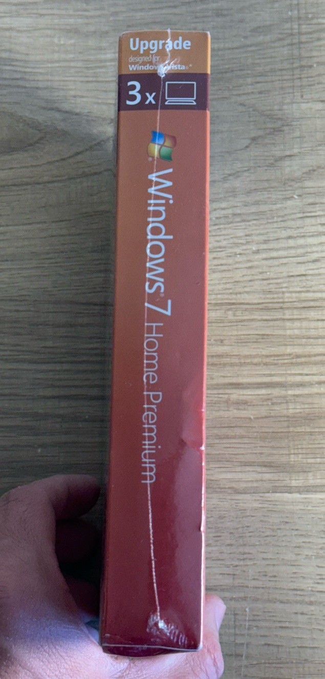 Microsoft Windows 7 Home Premium Upgrade Vista Family Pack 3 PCs NIB 32 64 bit