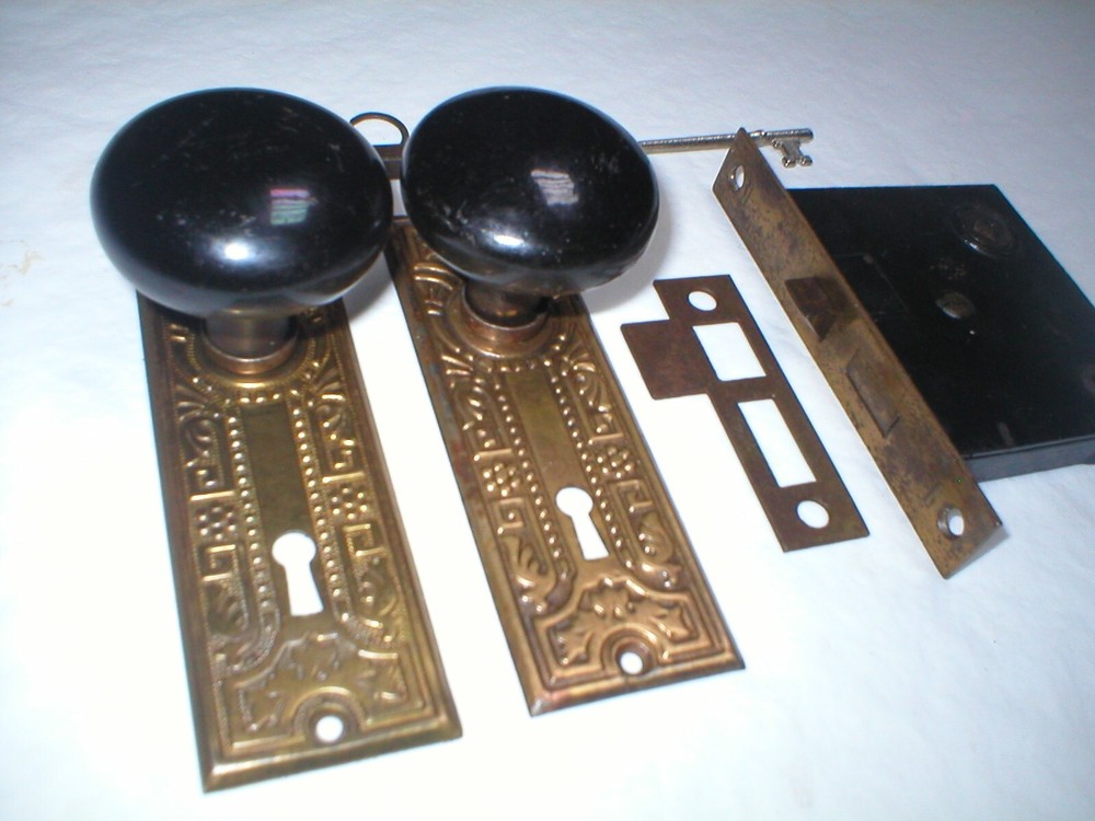 Antique Victorian Era Door Hardware