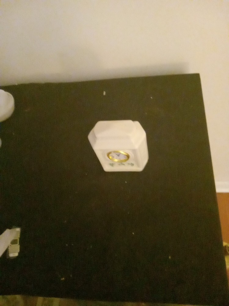 Belleek Square Desk Clock