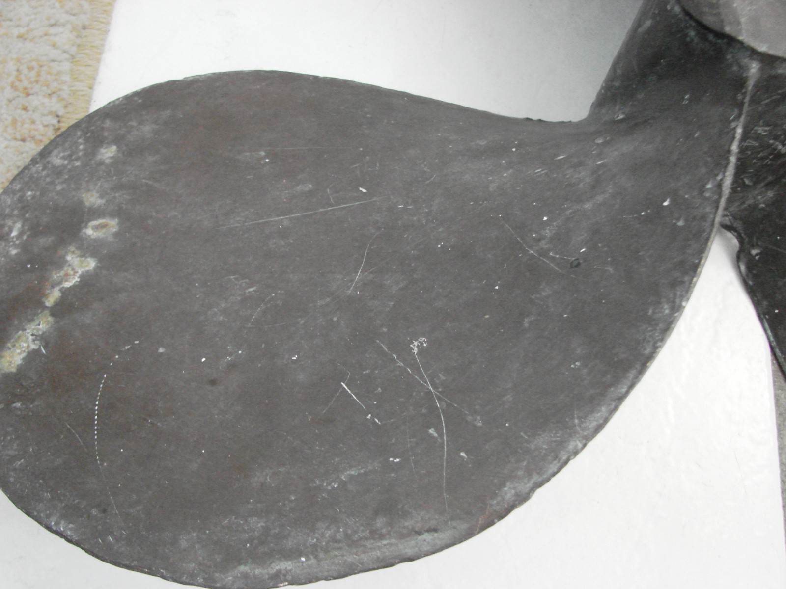 VINTAGE 3 BLADE BRASS PROP 22"X22" F4933 RH Rotation 1 1/4"