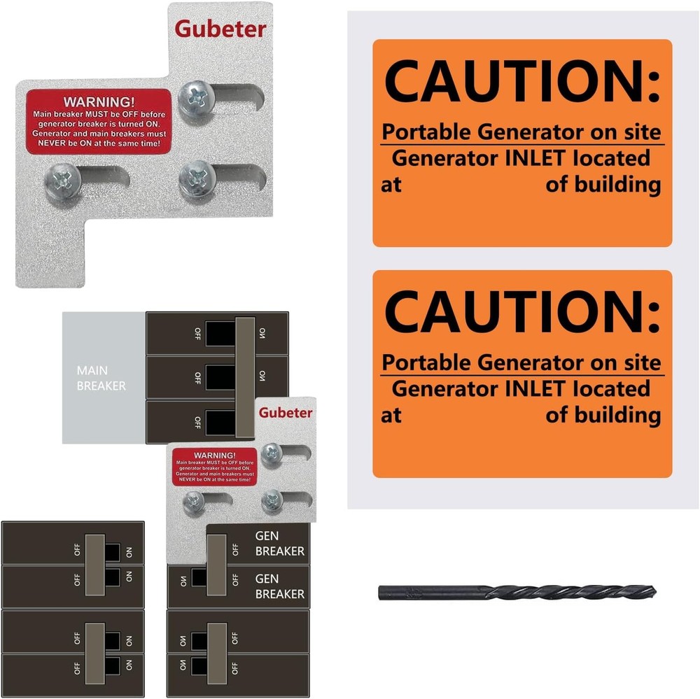 Generator Interlock Kit Compatible with General Electric GE 150 or 200 amp Main