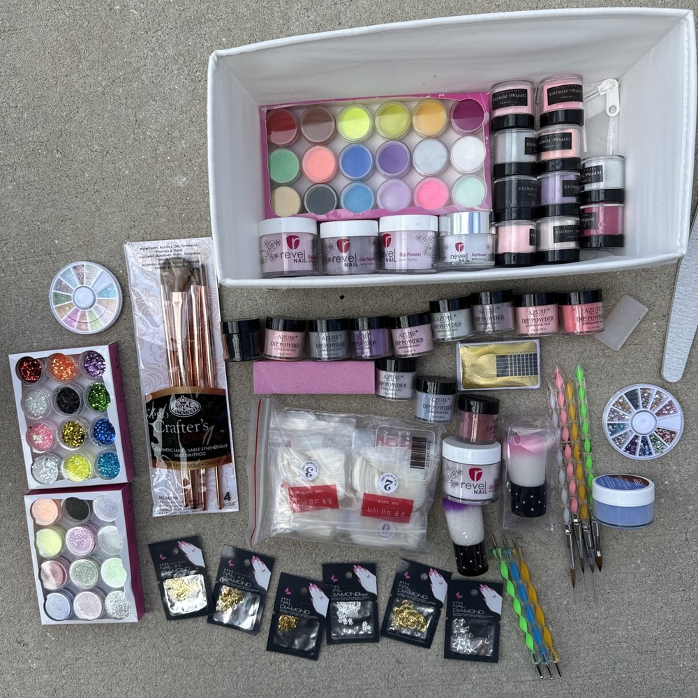 Nail Dip Powder Mixed Brands, 30 + Pc Plus Lot