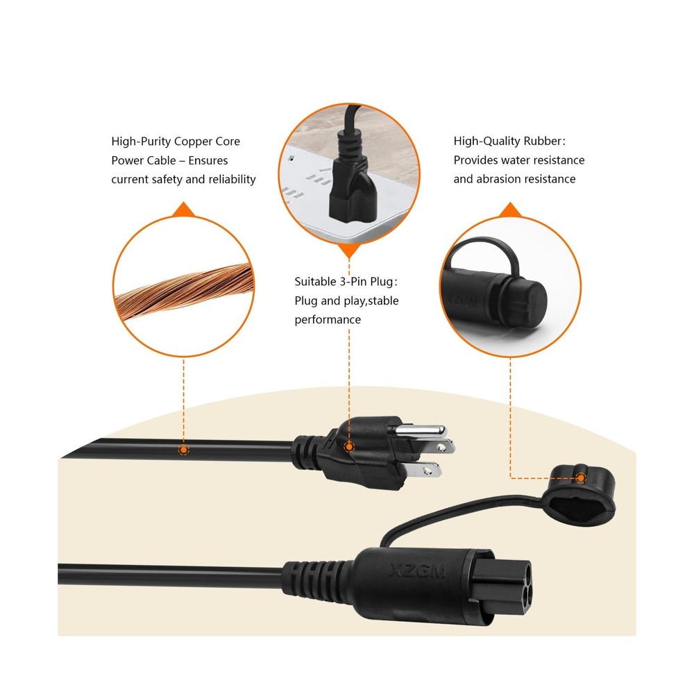 84564686 Block Heater Cable，Engine Coolant Heater Cable Compatible with C