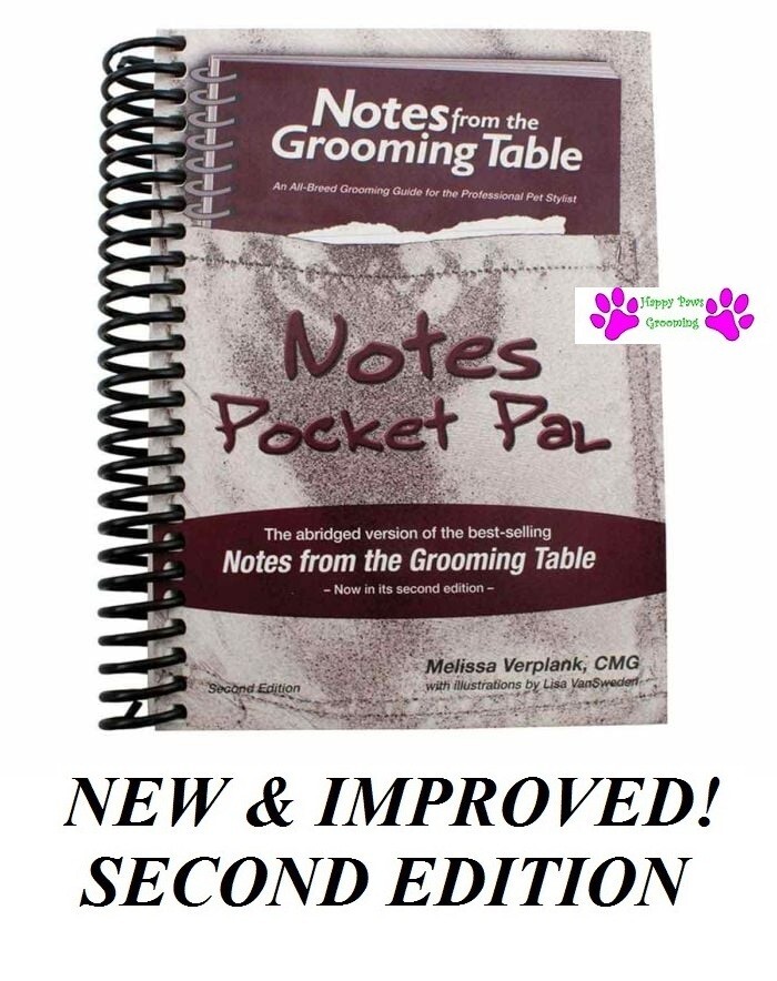 Notes from the Grooming Table Pocket Pal-Pet Groomer Reference Book*SECOND Edit