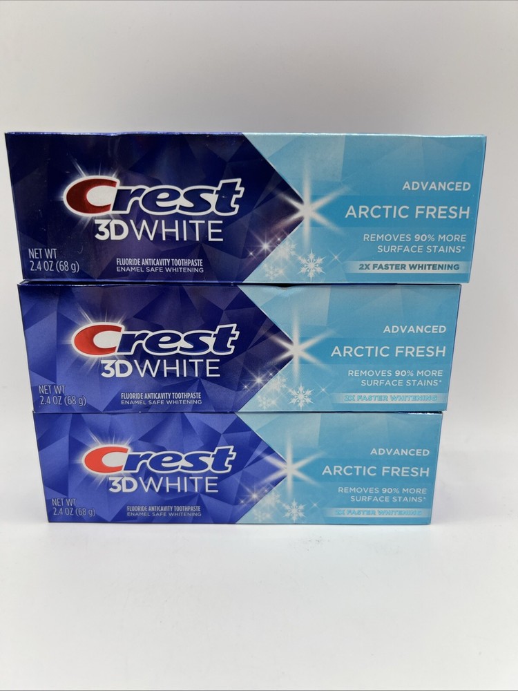 Crest Advanced Arctic Fresh Fluoride Anticavity Toothpaste 2.4 oz 3 Pack