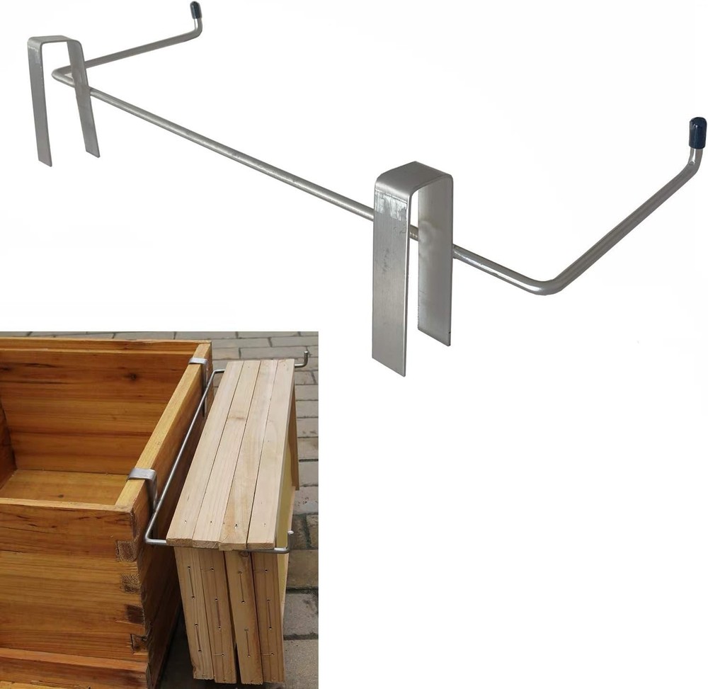 Stainless Steel Frame Holder for Beekeeping - Holds 3 Frames, Space-Saving Tool