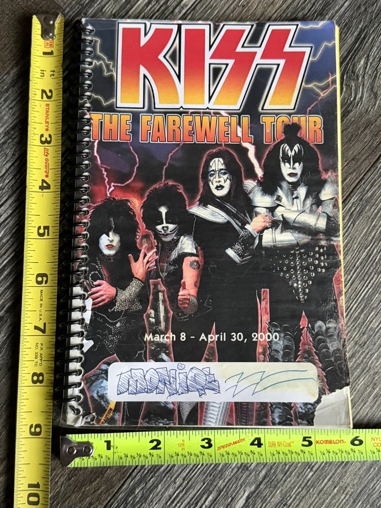 KISS Program Tour Itinerary Book MONIQUE FREHLEY Farewell Concert Tour Vintage