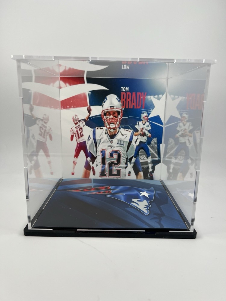Tom Brady Custom Mini Helmet Display or Card Display - Patriots