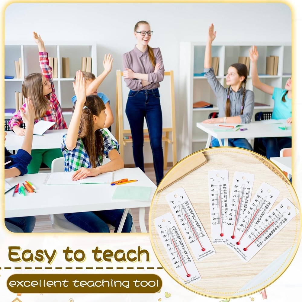 Comprehensive 10 Pc Thermometer Set - Perfect for Teaching Temperature Concepts