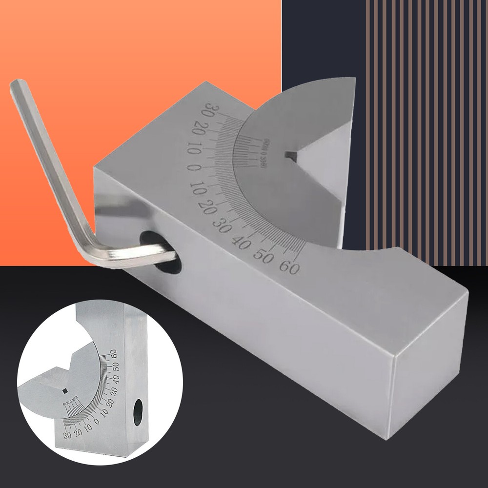NEW Toolmaker Gauge Micro Adjustable 0°-60° Angle V Block Milling Setupwith Box