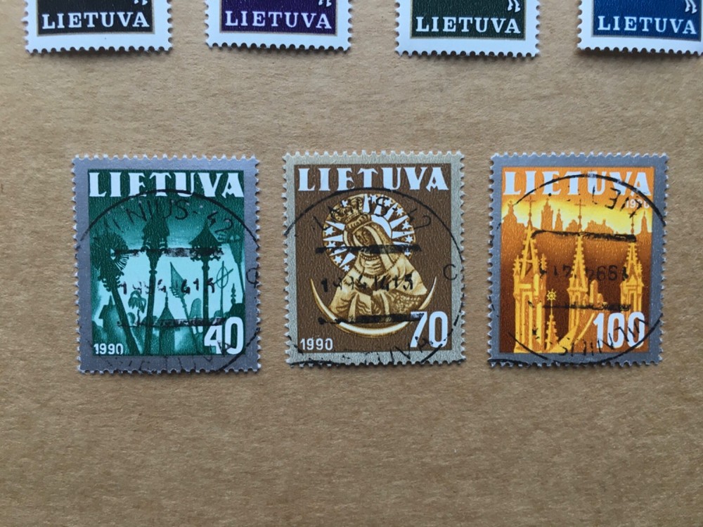 Lithuania 1990 - 91 Accumulation 42 pieces