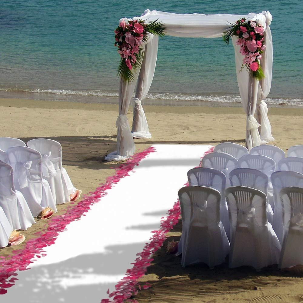 White Wedding Carpet Aisle Runner Floor Marriage Ceremony Bride Event 5 Sizes