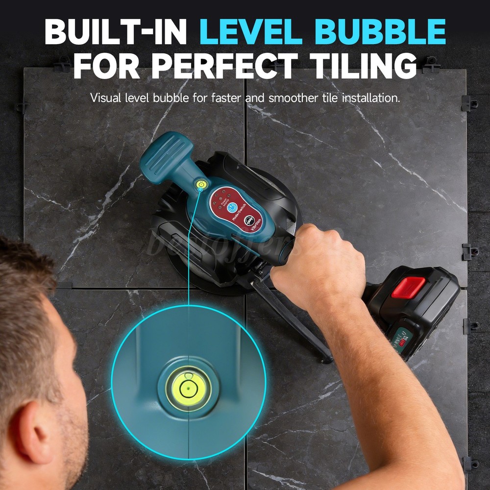 Tile Installation Tool Vibration Machine Single Tile Suction Cup Max 80KG /160LB