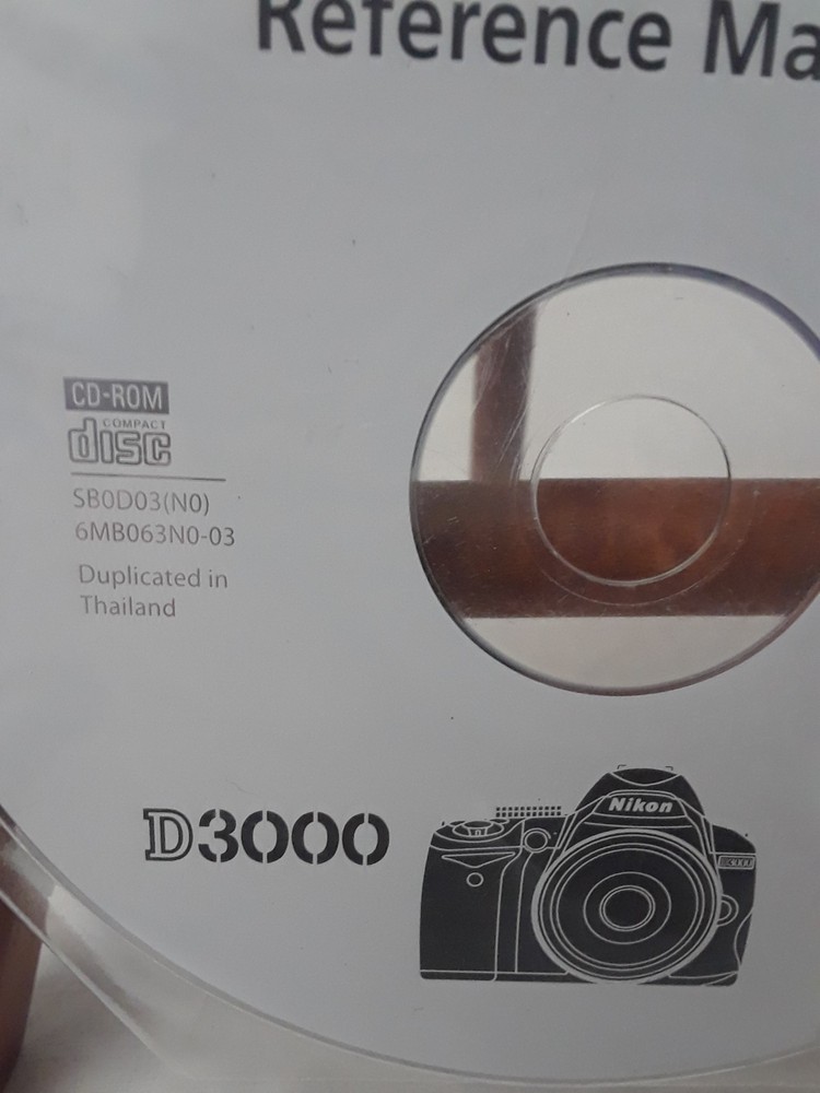 Reference Manual for Nikon D3000 - Nikon WINDOWS CD Software Disc