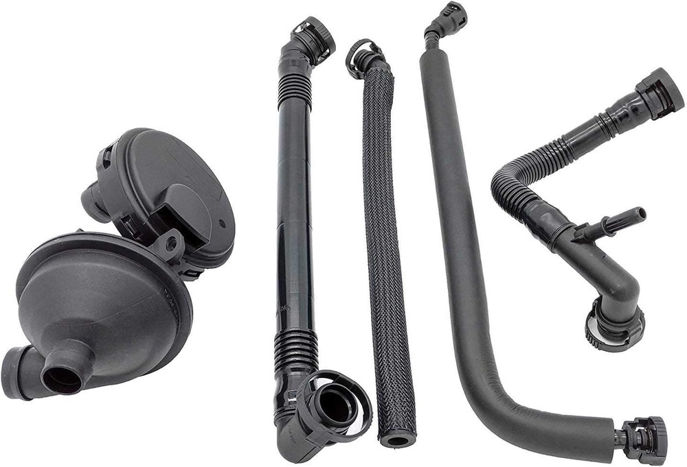 PCV Crankcase Vent Valve Breather Hose Kit - BMW E46 CCV, E39, E60-5 Piece Value