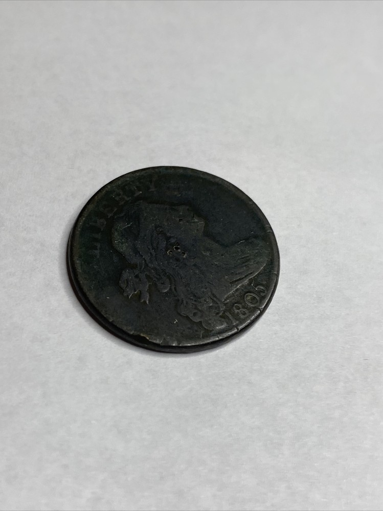 1805 Draped Bust US Copper Large Cent 1C