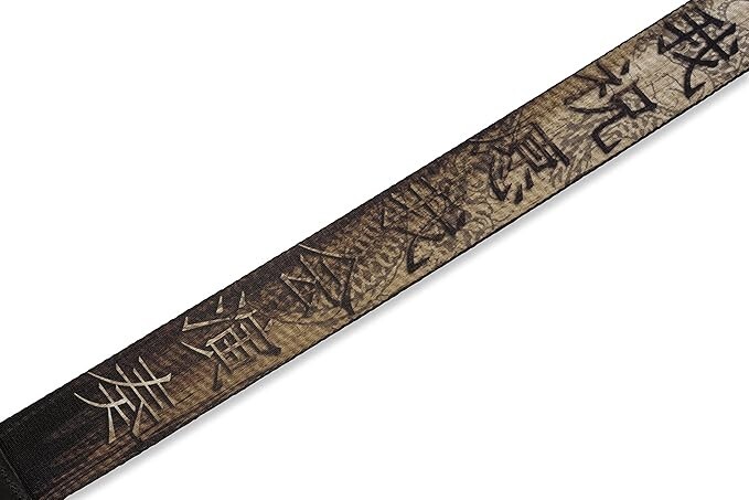 Levy's MPD2-012 2" Sublimation-Printed Polyester Guitar Strap - Asian Characters