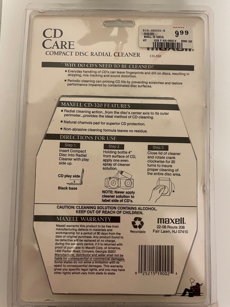 Maxwell CD Cleaner New