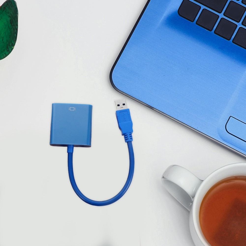 Monitor Display Adapter Usb Connector Converter Cable Vga for 3.0