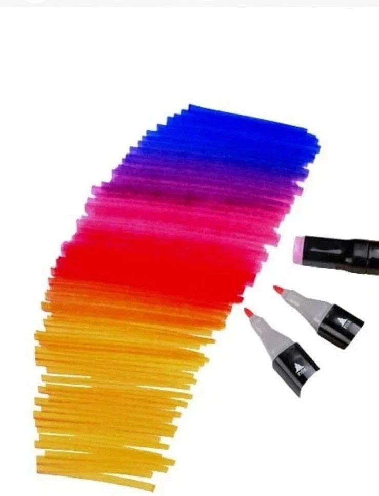 48 Colors Art Markers Pens, Dual Tips Alcohol Markers Permanent Sketch Markers