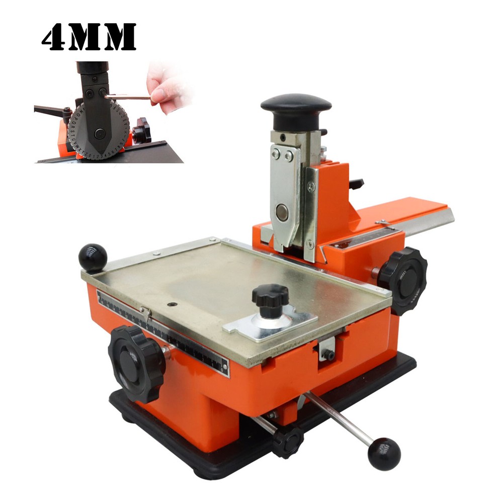 Semi-automatic sheet embosser Stamping Tag Printer Making Machine 4mm Letter