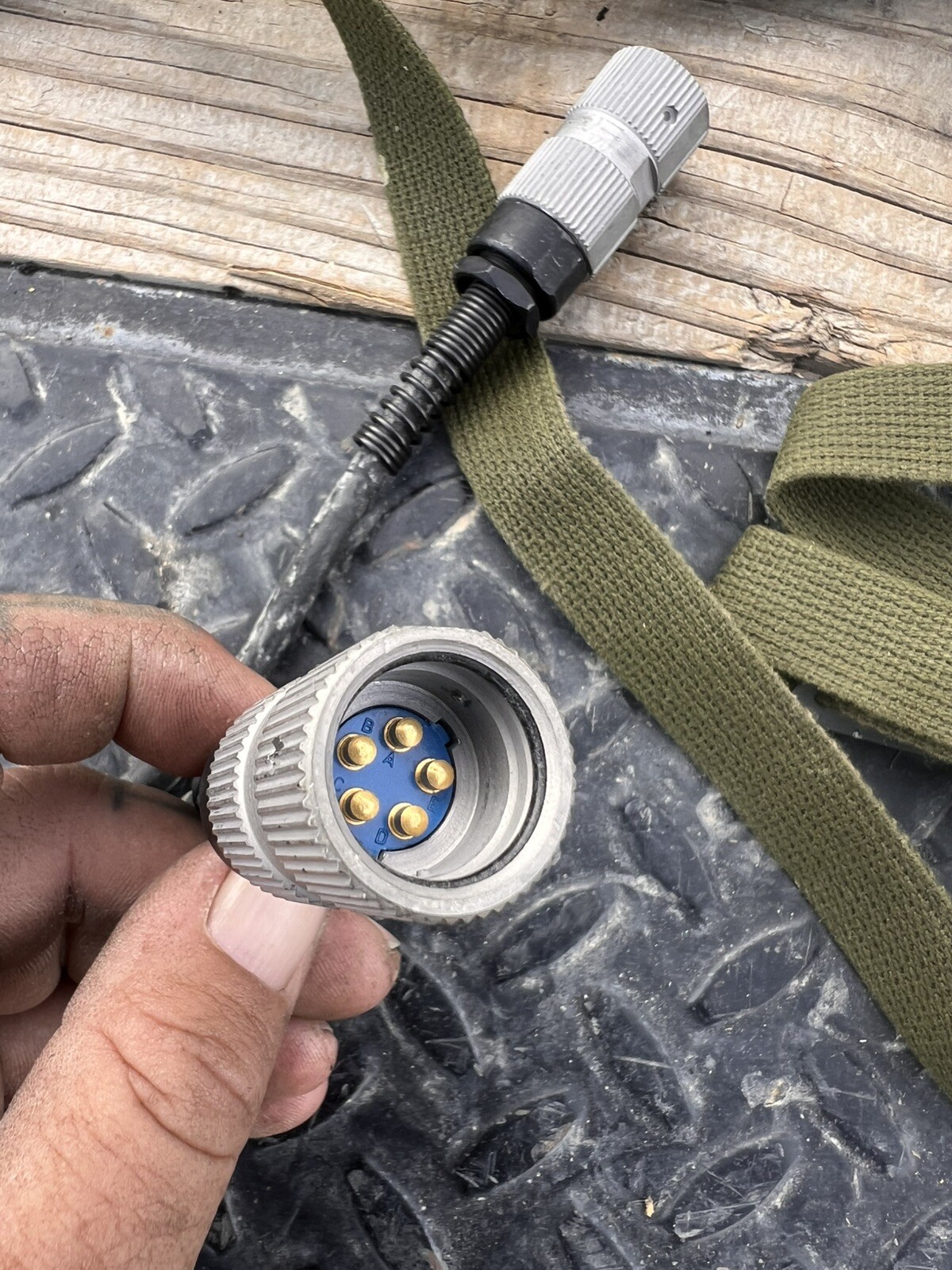 VINTAGE NOS ASTRCOM MILITARY HEADSET H-161F/GR PILOTS GEAR