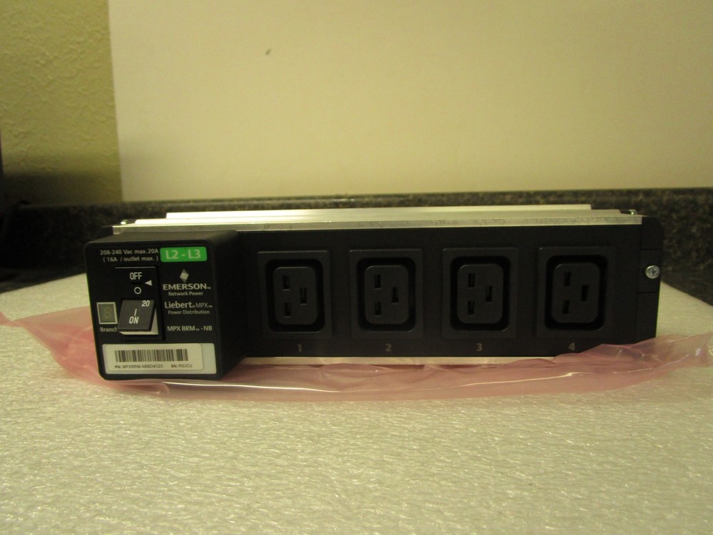 New Emerson Liebert Receptacle Management 4 Outlet Power Control Unit SheetJ/C19