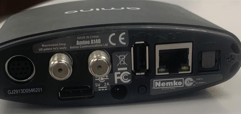 AMINO A140 DECODER SET TOP BOX ✅ STAND, REMOTE, POWER SUPPLY ✅HDMI OUTPUT