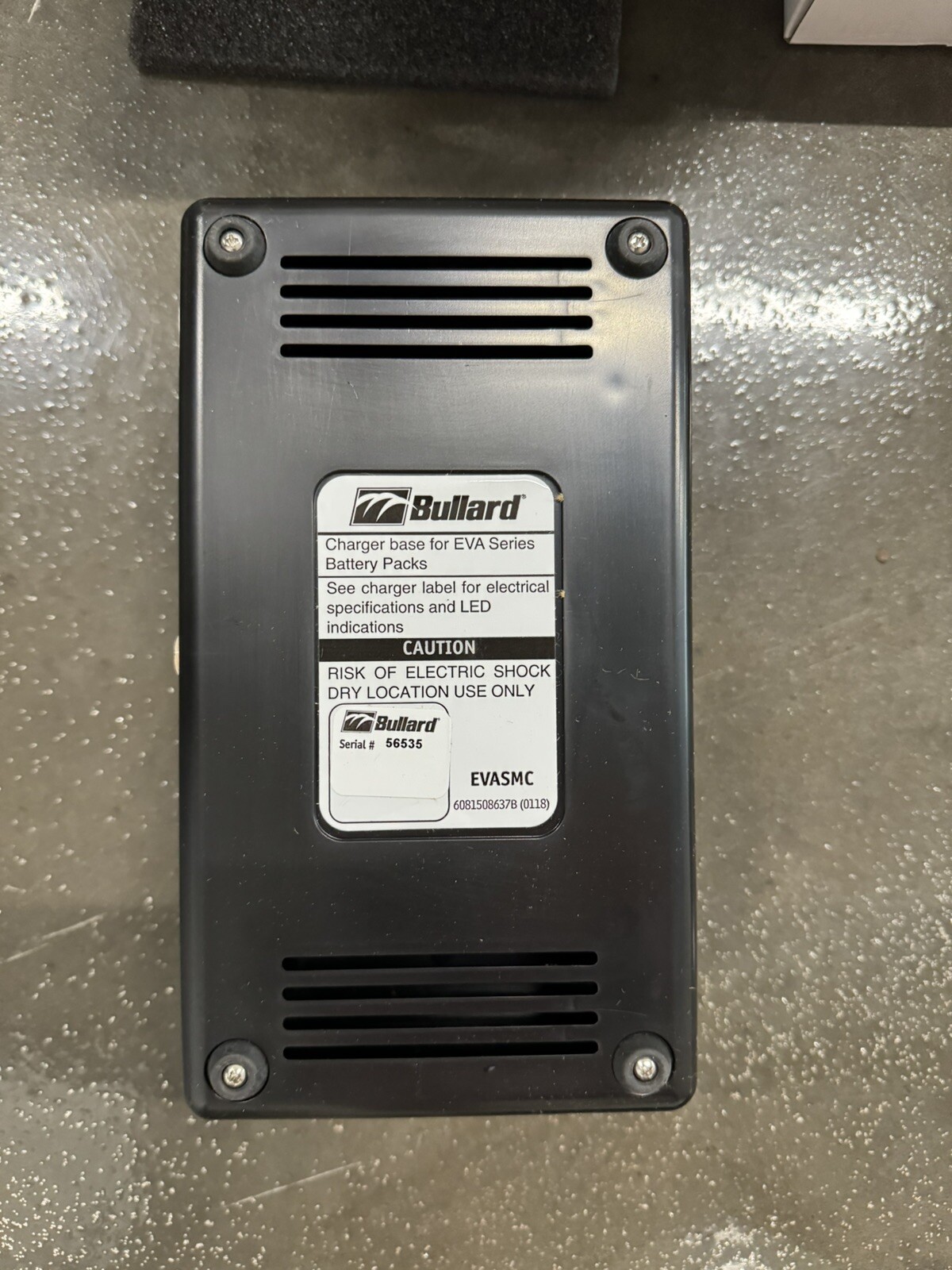 Bullard PAPR EVA20LFL with Powered Respirator And Blower Good Battery Charger