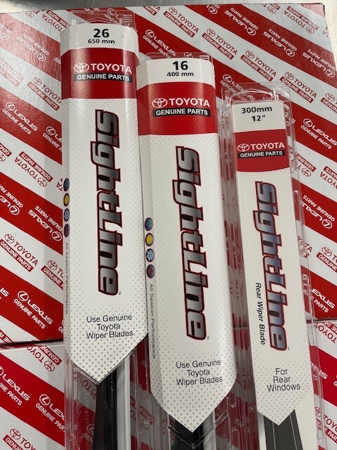 2019-2024 TOYOTA RAV4 FRONT AND REAR WIPER BLADES TOYOTA SIGHTLINE REPLACEMENTS