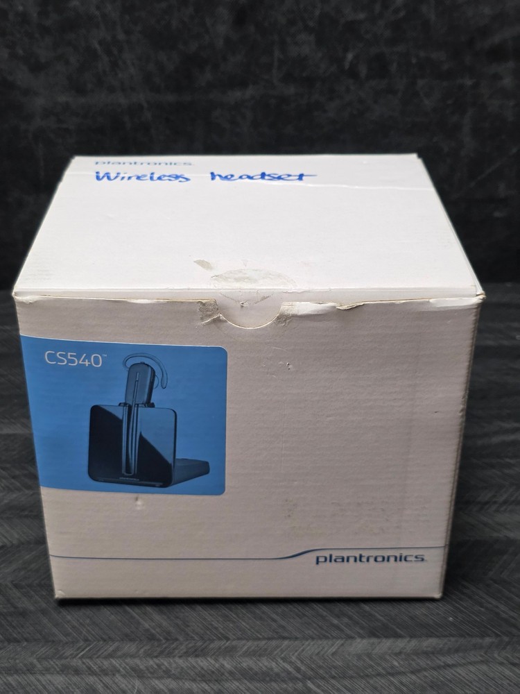 PLANTRONICS CS540 Wireless DECT Headset Black With APV-63 EHS Adapter Open Box