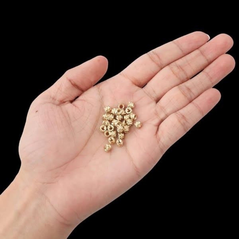 400 Pcs Heat Insert Threaded Nut, 3D Printing Brass Insert Nuts, M3 x 5 x 4mm