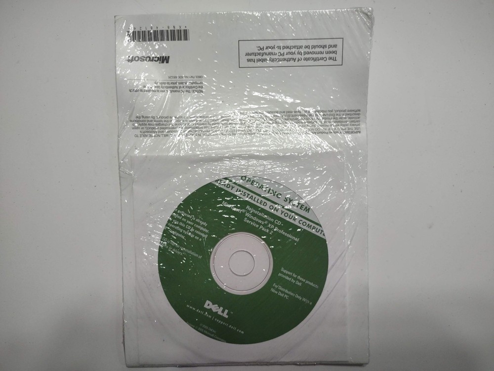 Microsoft Windows XP Professional Dell Reinstallation CD Service Pack 2