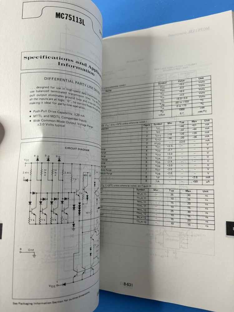 1975 MOTOROLA Semiconductor Data Library Linear Amps Circuits Series A Vol.6