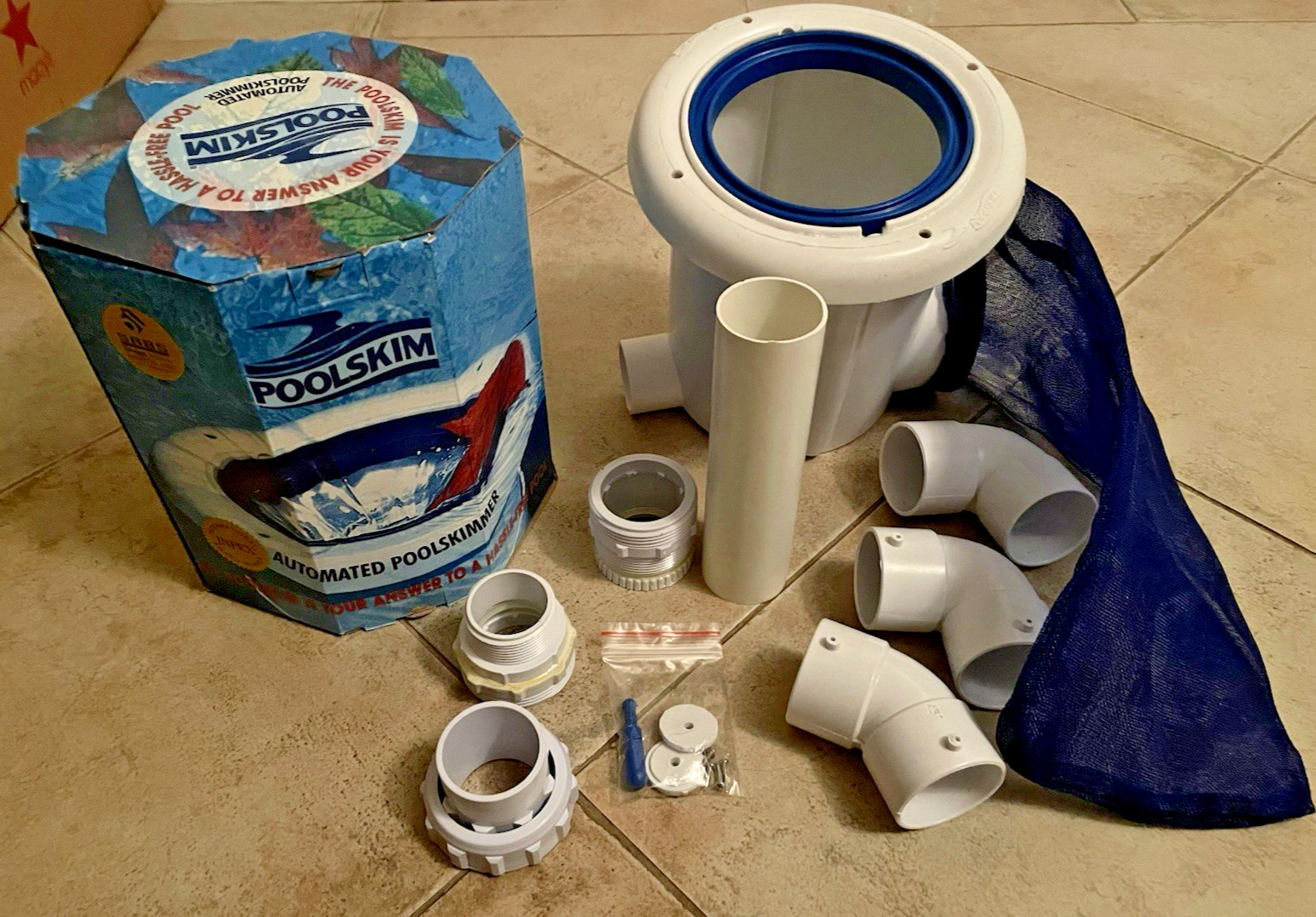 Poolskim Pool Surface Leaf Skimmer - Return Line Automated Surface Cleaner