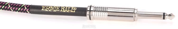 Ernie Ball EB6431 Braided Instrument Cable - 18 foot, Purple Python