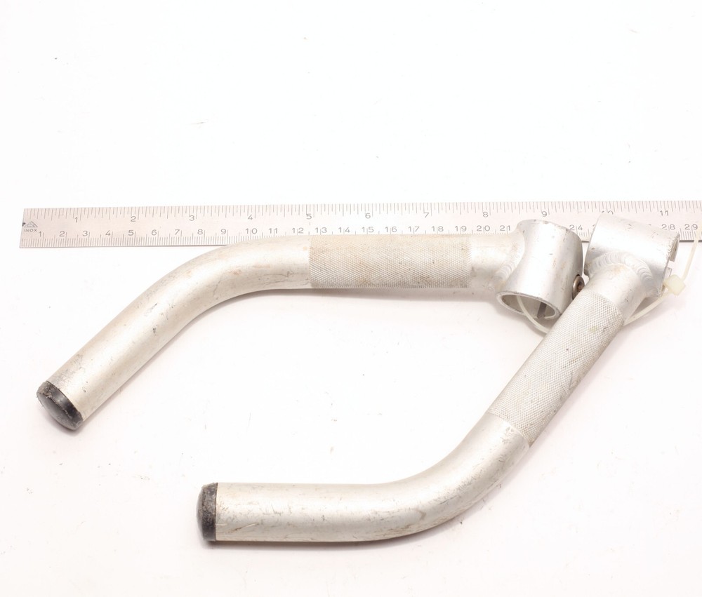 Control Tech Control Stix II Lite 8" MTB Bar Ends 1990s Silver Anodized Aluminum