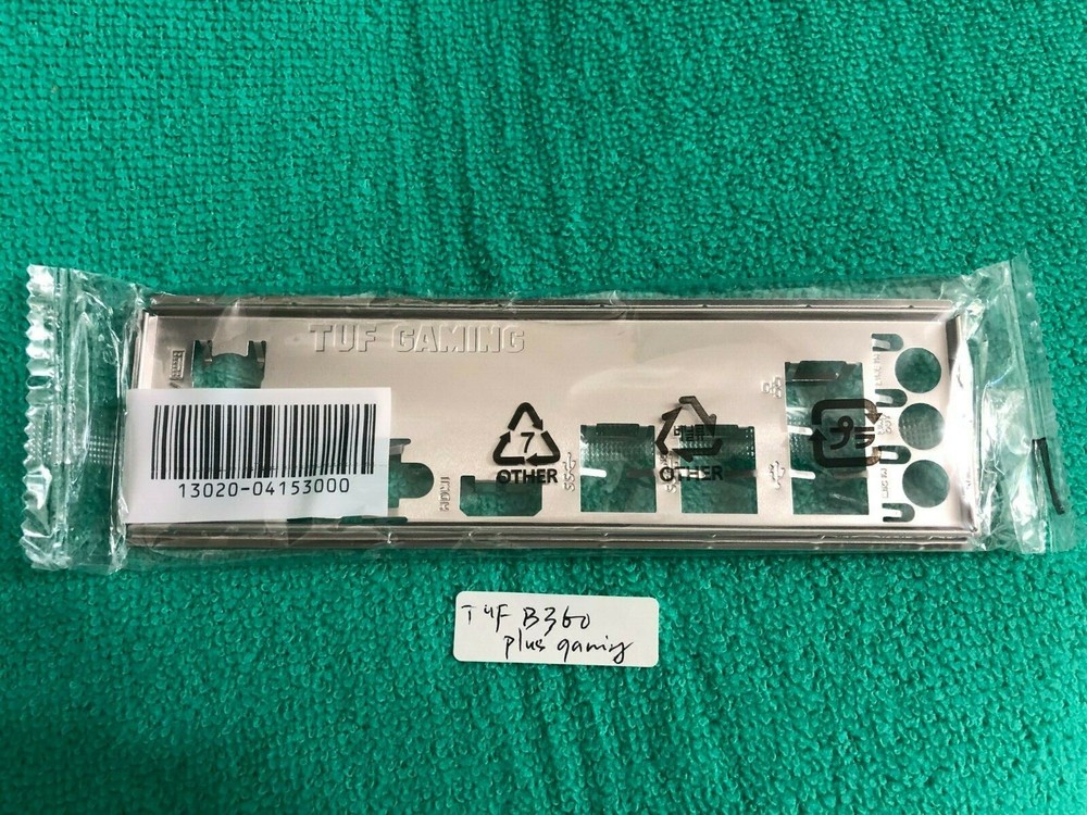 ORIGINAL ASUS TUF B360 PLUS GAMING IO SHIELD BACK_PLATE ( METAL)