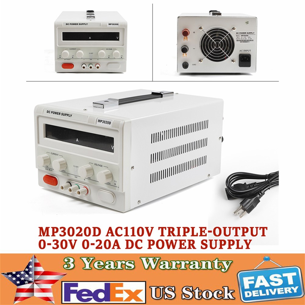 MP3020D DC Power Supply 0-32V 0-20A Adjustable with Precision Display