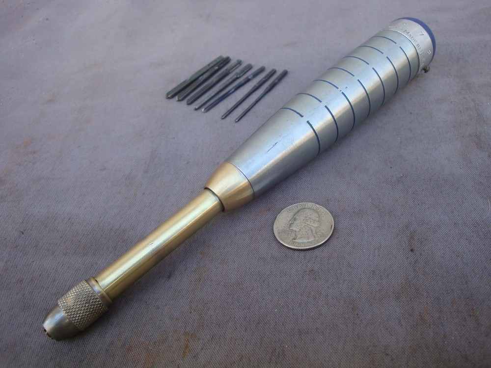 Vintage Craftsman Push Drill With 7 Bits