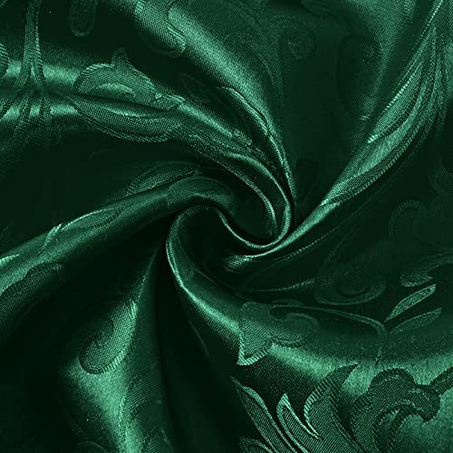 Damask Rectangle Tablecloth, Luxury Jacquard 84" x 60" (Rectangular) Green