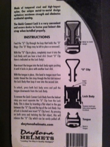 Quick Release Quick Connect Lock for Chin Strap