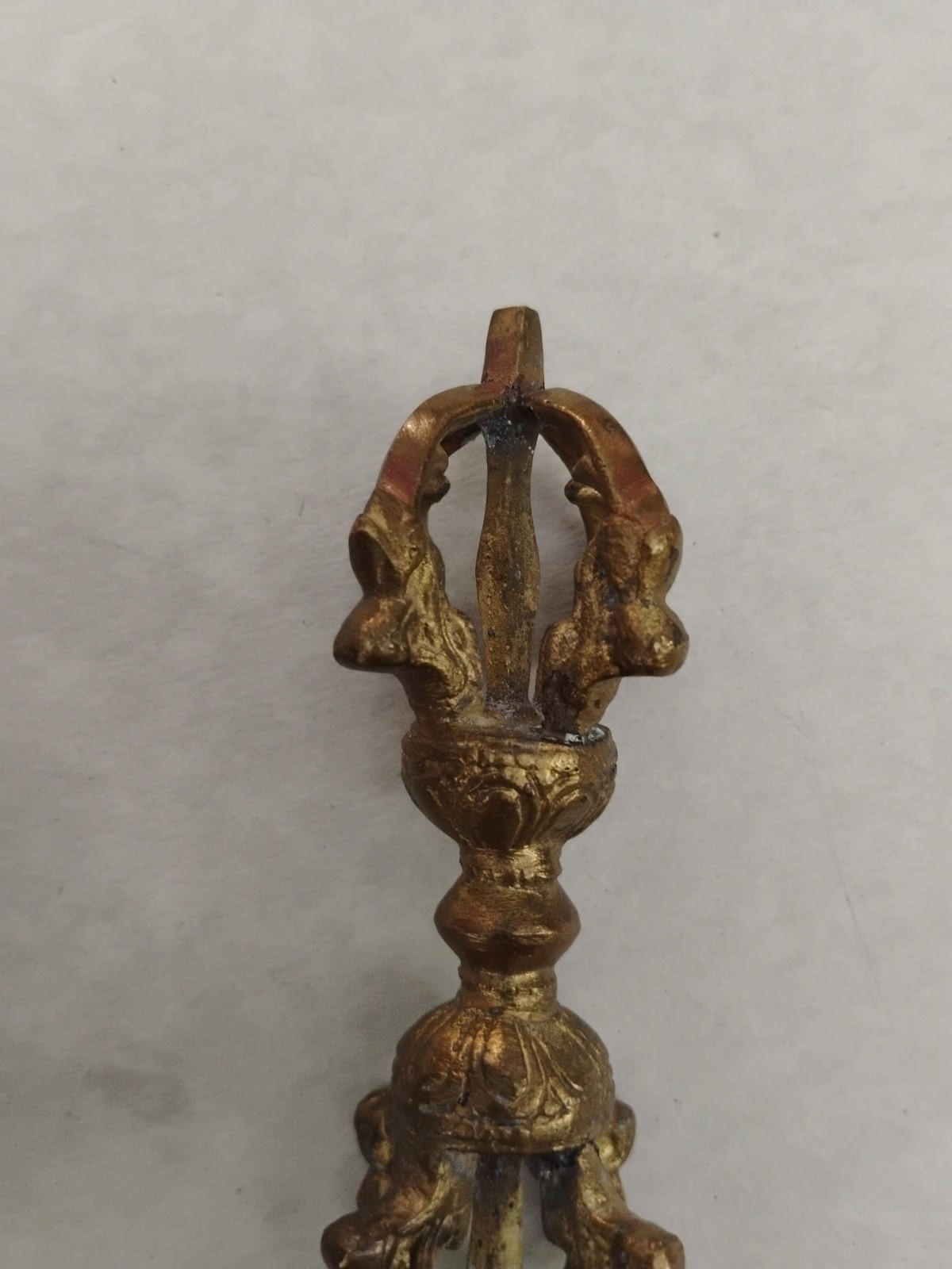 Antique Tibetan Bronze Dorje / Vajra c. 1890