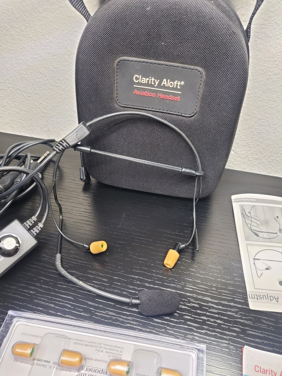 Clarity Aloft Aviation Headset/mic